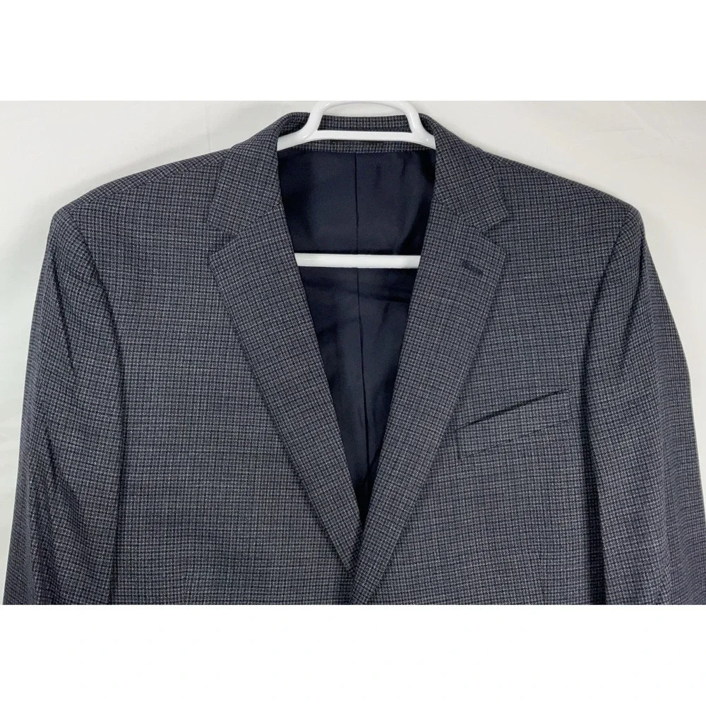 NWT Men's Pronto Uomo Platinum Pup‎ Executive Sport Coat Jacket Navy Brown 44 S
